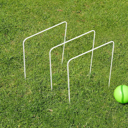 9Pcs Croquet Wickets 8X5.5 Inch Square Arrow Wickets  Croquet Game
