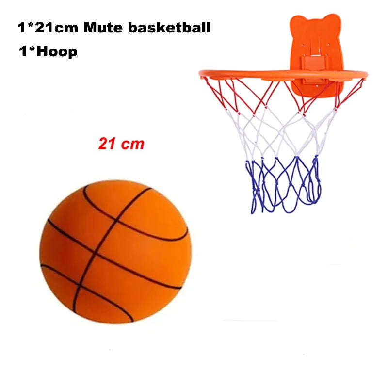 New Bouncing Mute Ball Size 3/5/7 Indoor Silent Basketball No Noise Soft High Density Foam
