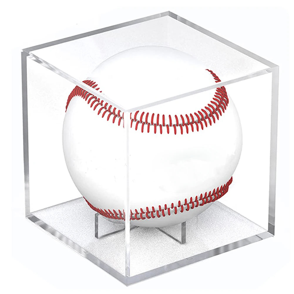 Clear Baseball Box Display Acrylic Transparent Baseball Organizer Case