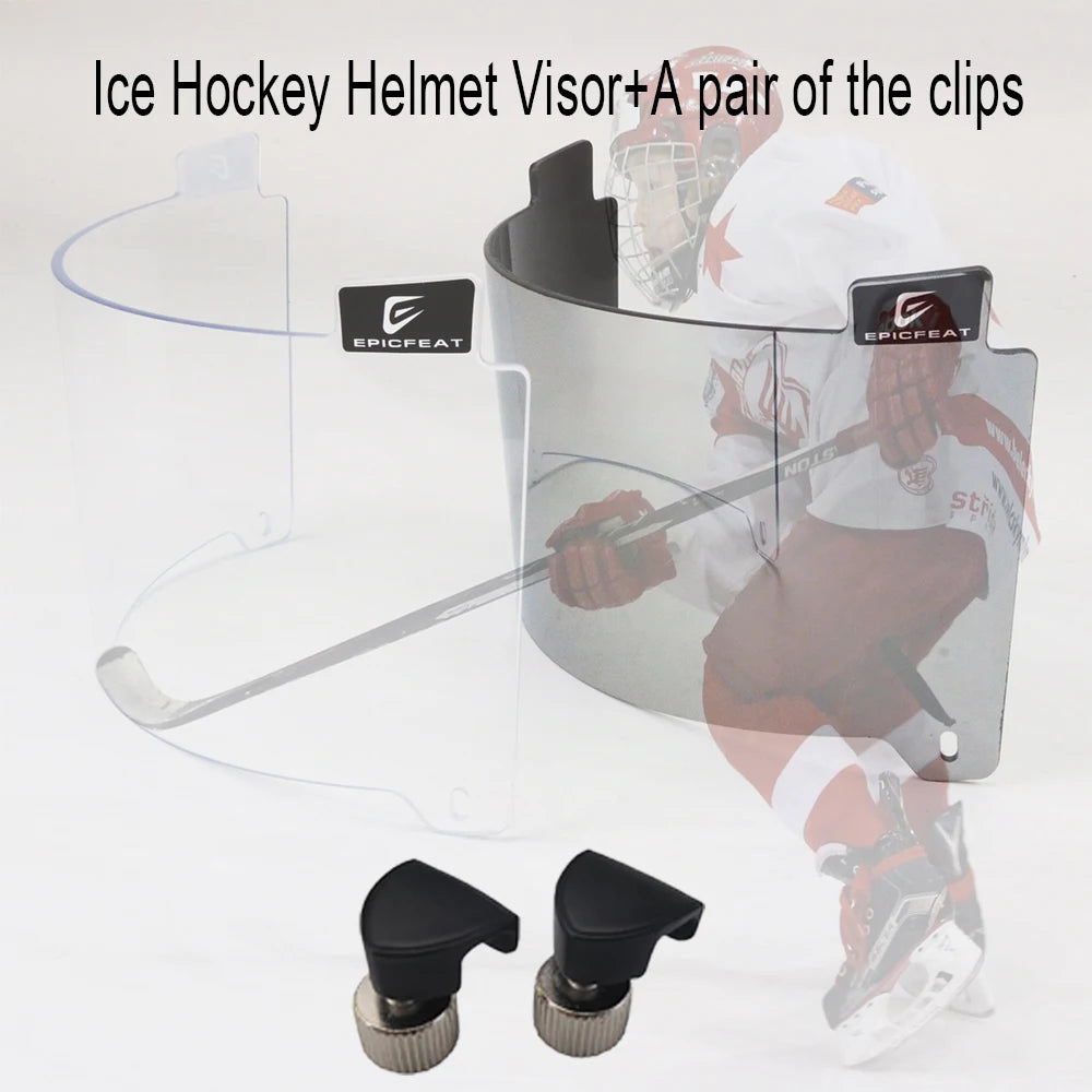 2024 New Model Senior Embedded Full size Hockey Helmet Clear visor Anti-Fog Anti-Scratch