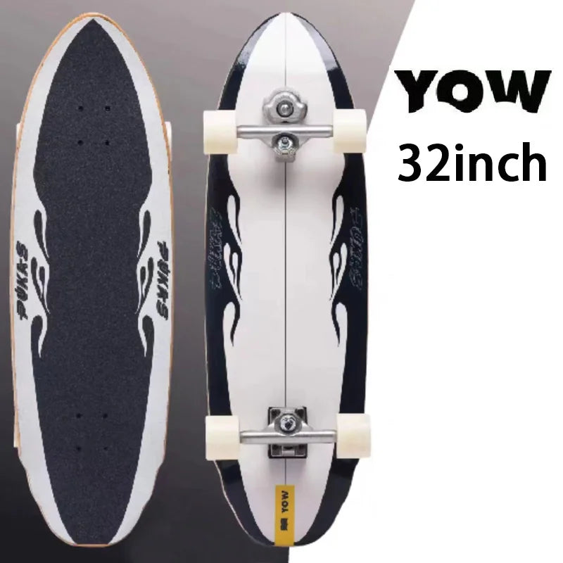 YOW land surf skateboard longboards whole kits good quality spring system branded with trucks wheels