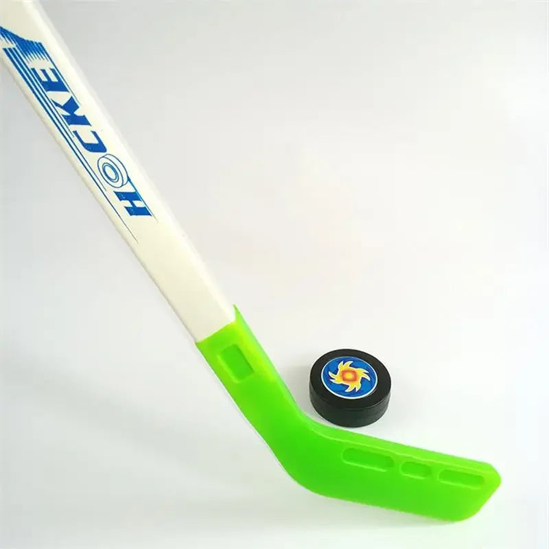 A Set Children's Toy Pulley Ice Hockey 72CM Plastic Hockey Stick Children's Outdoor Sports Toy