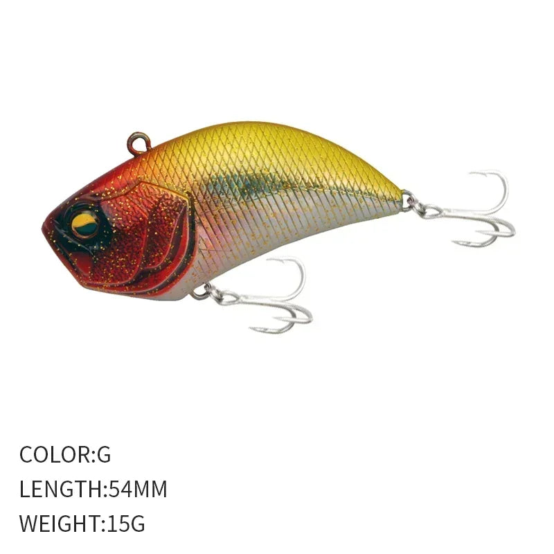 1PCS Winter Vibrating VIB Road Runner 54MM/15G Full Swimming Long Casting Warbler Road Runne