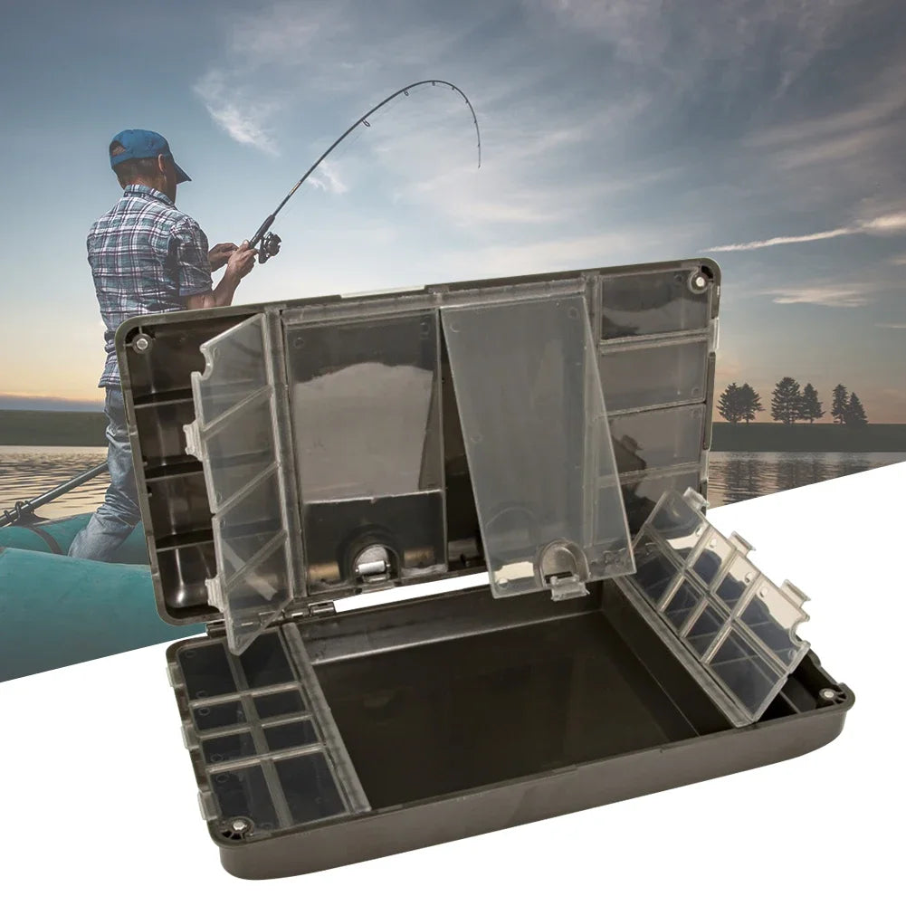 Fishing Tackle Storage Organizer Portable Fishing Accessories Box Magnetic Multipurpose