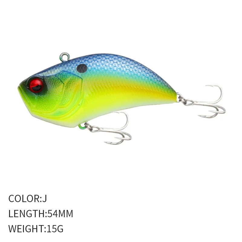 1PCS Winter Vibrating VIB Road Runner 54MM/15G Full Swimming Long Casting Warbler Road Runne