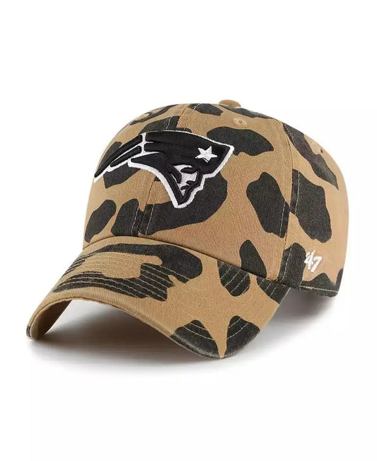 47 Brand Unisex Tan Adjustable Sports Cap New England Patriots Baseball Cap for Fitness Running