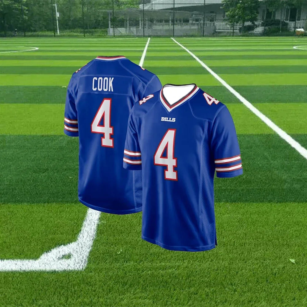 Buffalo American Football Jersey Sportswear Training Team Jerseys Bill Allen No.10 3D