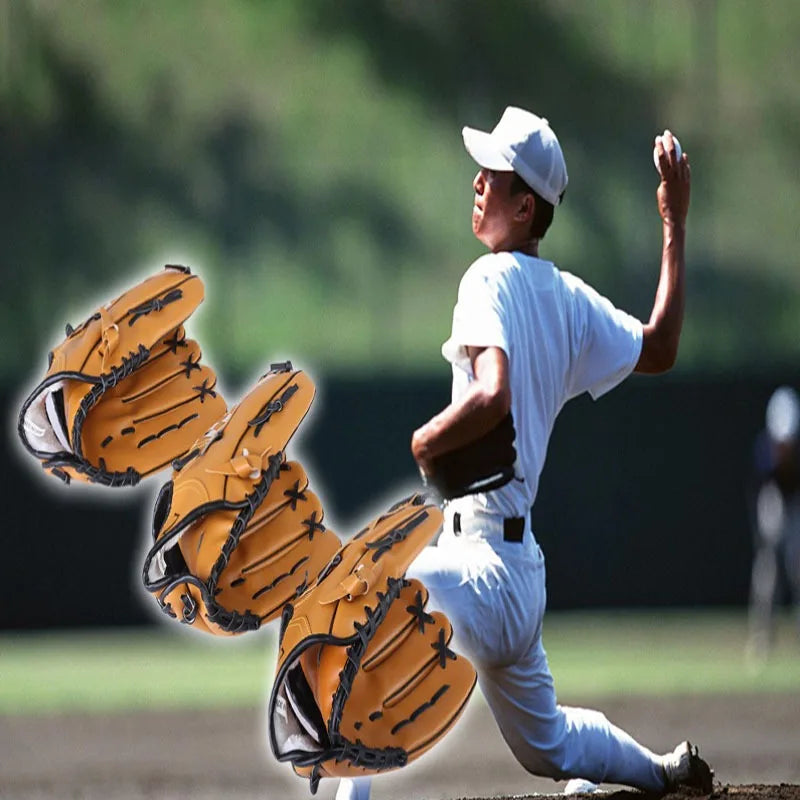 Outdoor camping sport Baseball Gloves Softball Practice Equipment Size 9.5 Left Hand