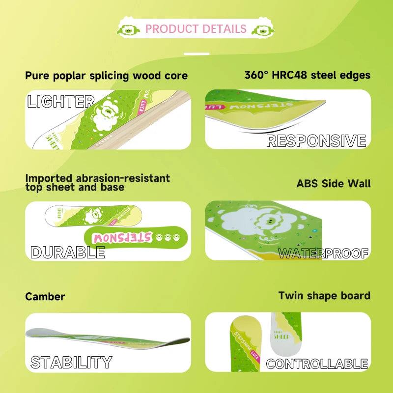 Professional OEM ODM Custom Snowboard Factory Supply Snowboards & Skis Camber Snow Board for Kids