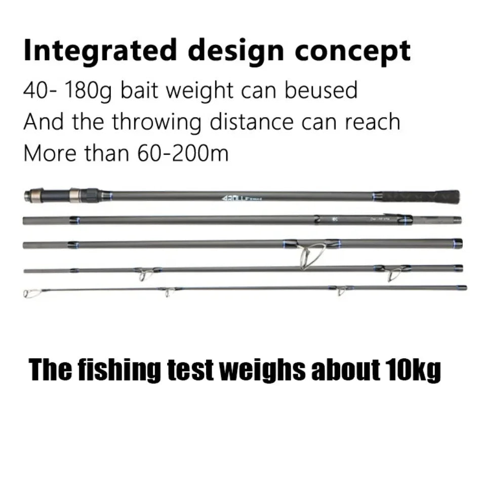 3.6M 3.9M 4.2M 4-6 Sections 10kg CARP 40-160g Long Lure Rod Surf Spinning Fishing Rod