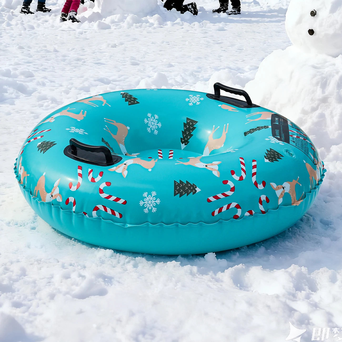 1PC PVC Hardy Inflatable Sleigh, Thickened Hard Bottom for Adults  , Winter Toy Outdoor