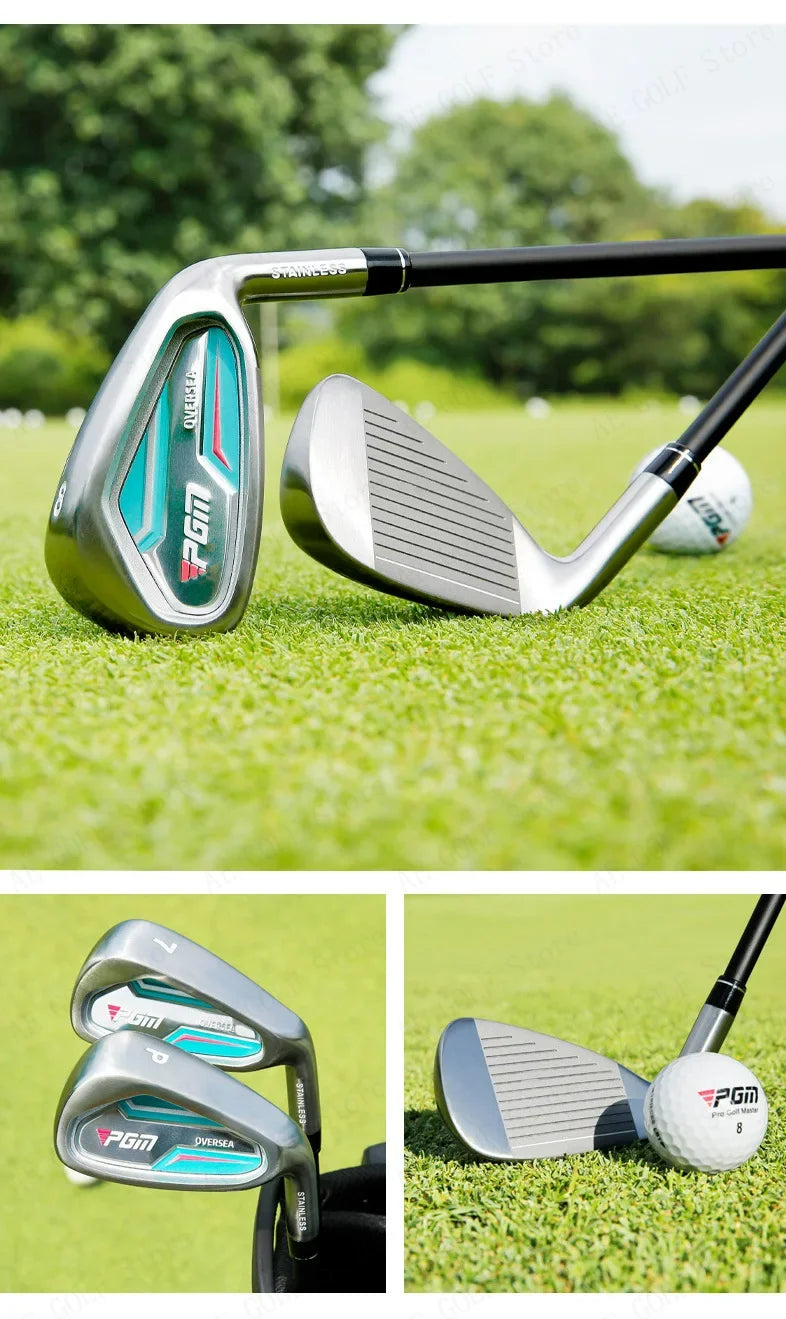 PGM Women Golf Clubs Set with Golf Bag Stainless Steel / Carbon Shaft Iron Wood Driver
