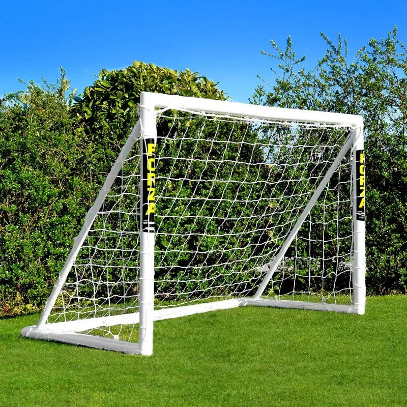 Backyard Soccer Goals [9 Sizes]  Ultra-Durable uPVC Weatherproof   Quick Assembly –