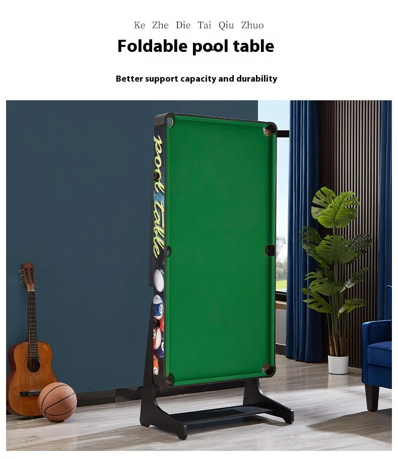 Children's Folding Wooden Pool Table Home Use Large Small