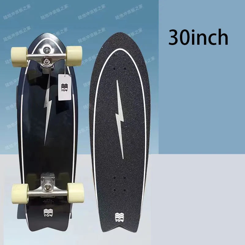 YOW land surf skateboard longboards whole kits good quality spring system branded with trucks wheels