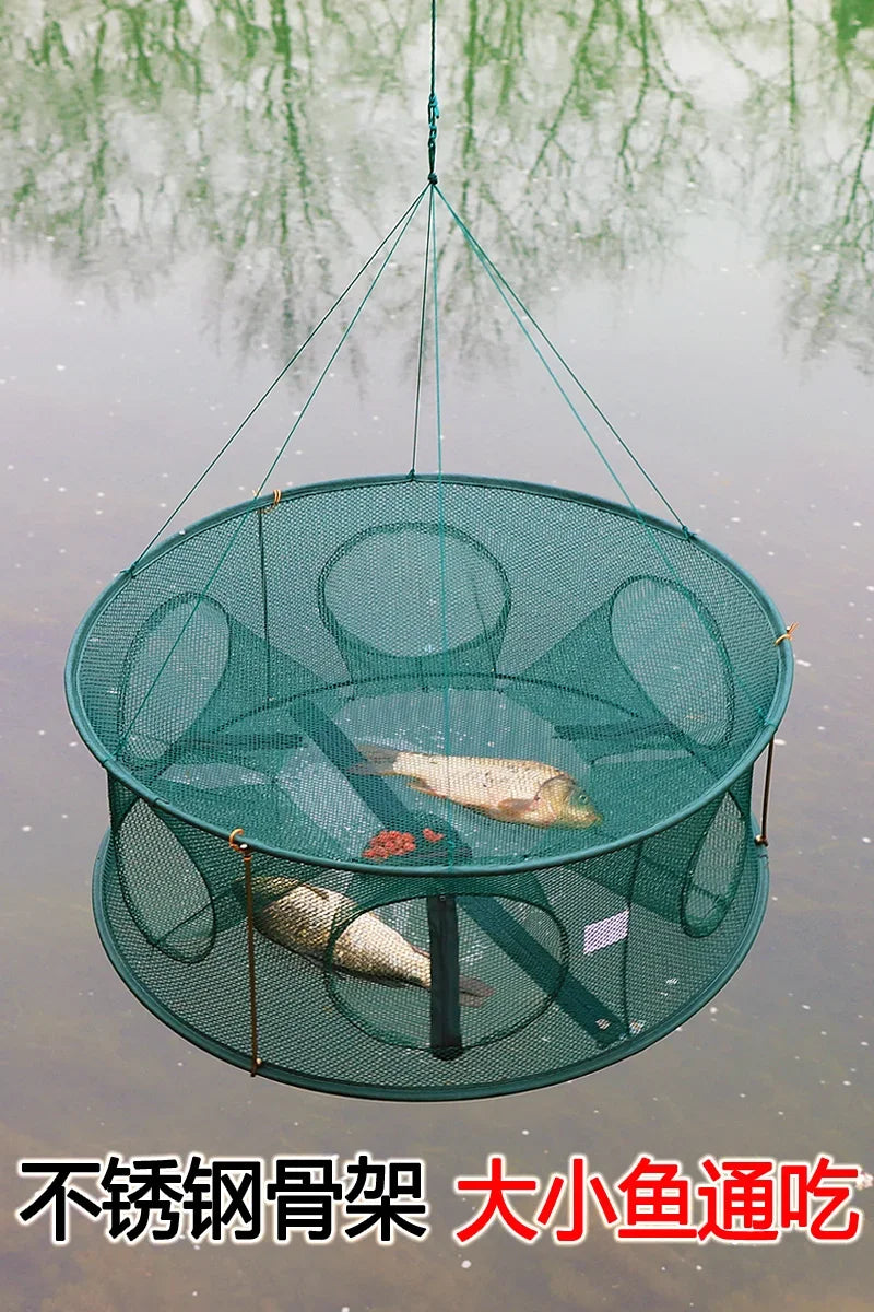 Shrimp cage fishing net lobster crab eel loach catch folding net fishing gear fishing net