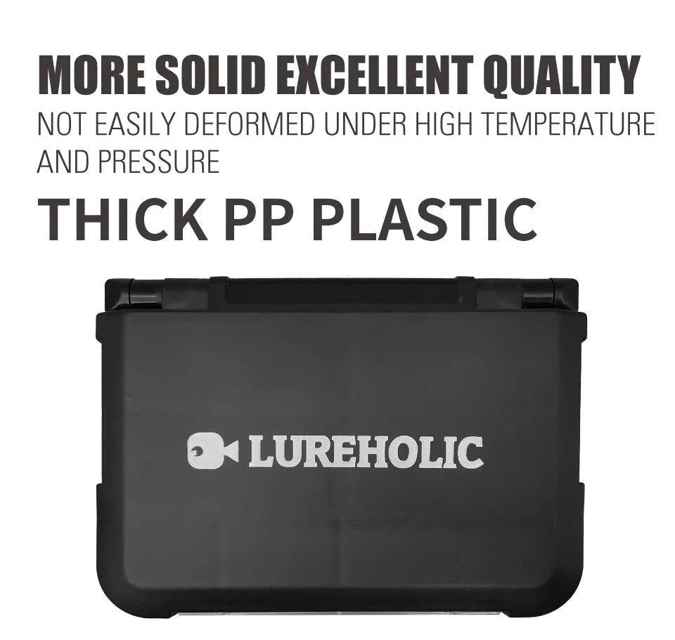 LUREHOLIC Fishing Tackle Boxes for Lure Accessories Storage Snap,