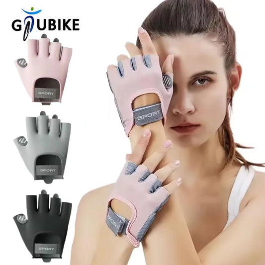 1 Pair Gym Body Building Training Fitness Gloves Sports Weight Lifting Exercise Slip-Resistant Gloves for Yoga Gloves