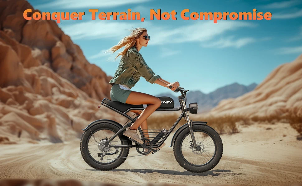 Kickwey K7 Electric bike 1500W Motor 48V 23AH Adult Electric bicycle 20 Inch Fat Tire 32MPH 7-Speed