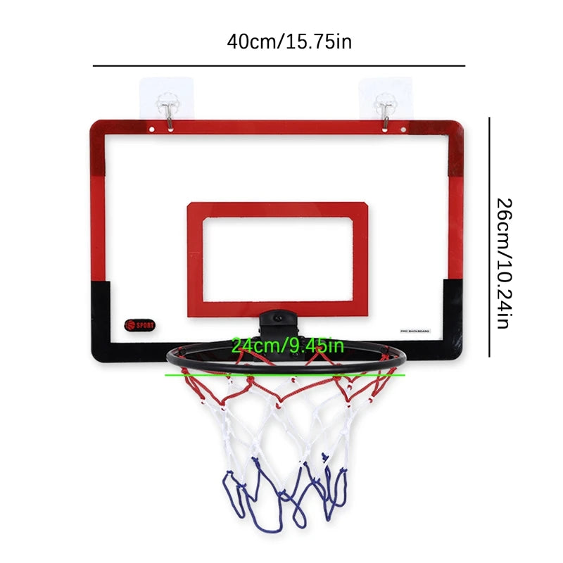 Indoor Mini Basketball Hoop for Kids and Adult 40 X 20 cm Plastic Family Games