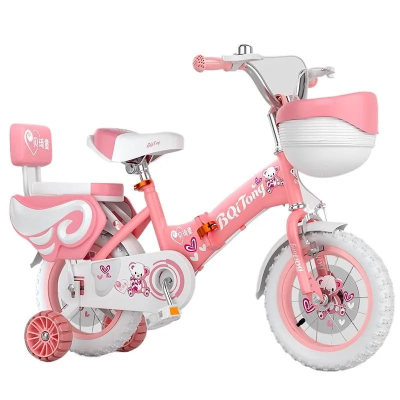Children's Bicycle Girl 2-3-6-8-9 Years Old 12-18 Inch Baby's Stroller