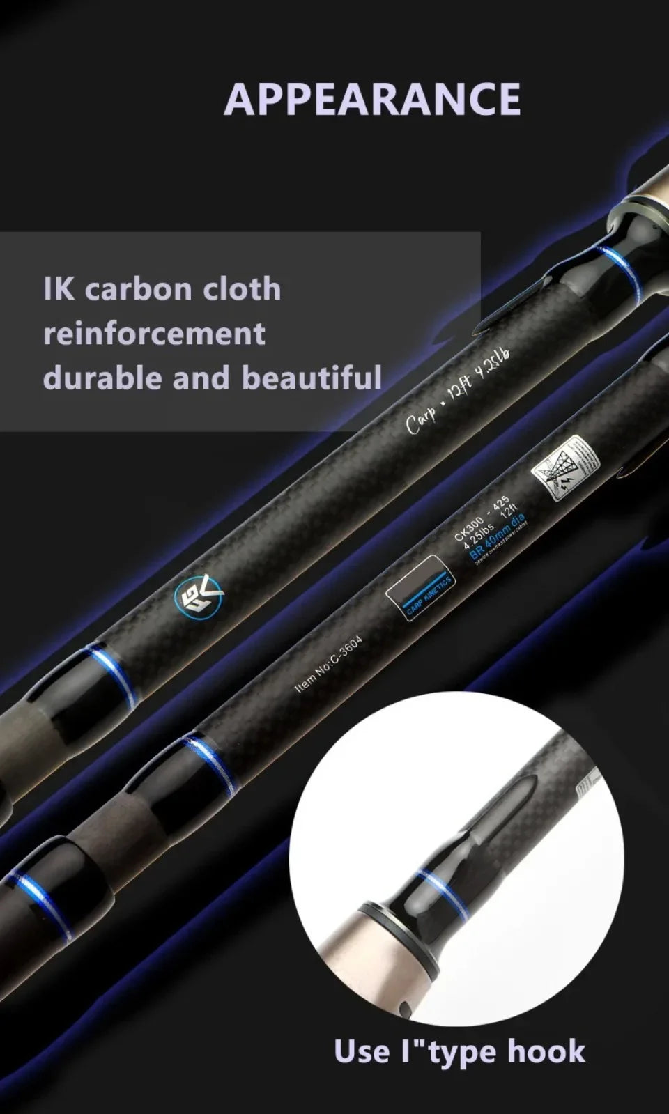 3.6M 3.9M 4.2M 4-6 Sections 10kg CARP 40-160g Long Lure Rod Surf Spinning Fishing Rod