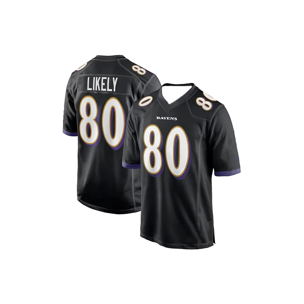 24-25 Adult Baltimore American Football Jersey  Sportswear Ravens Jackson 8 Number