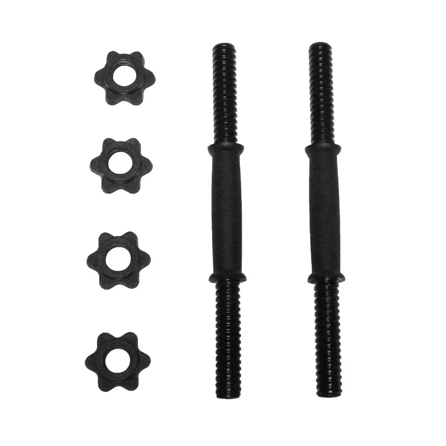 Standard 14" Threaded Dumbbell Handle Set, Black