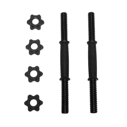 Standard 14" Threaded Dumbbell Handle Set, Black