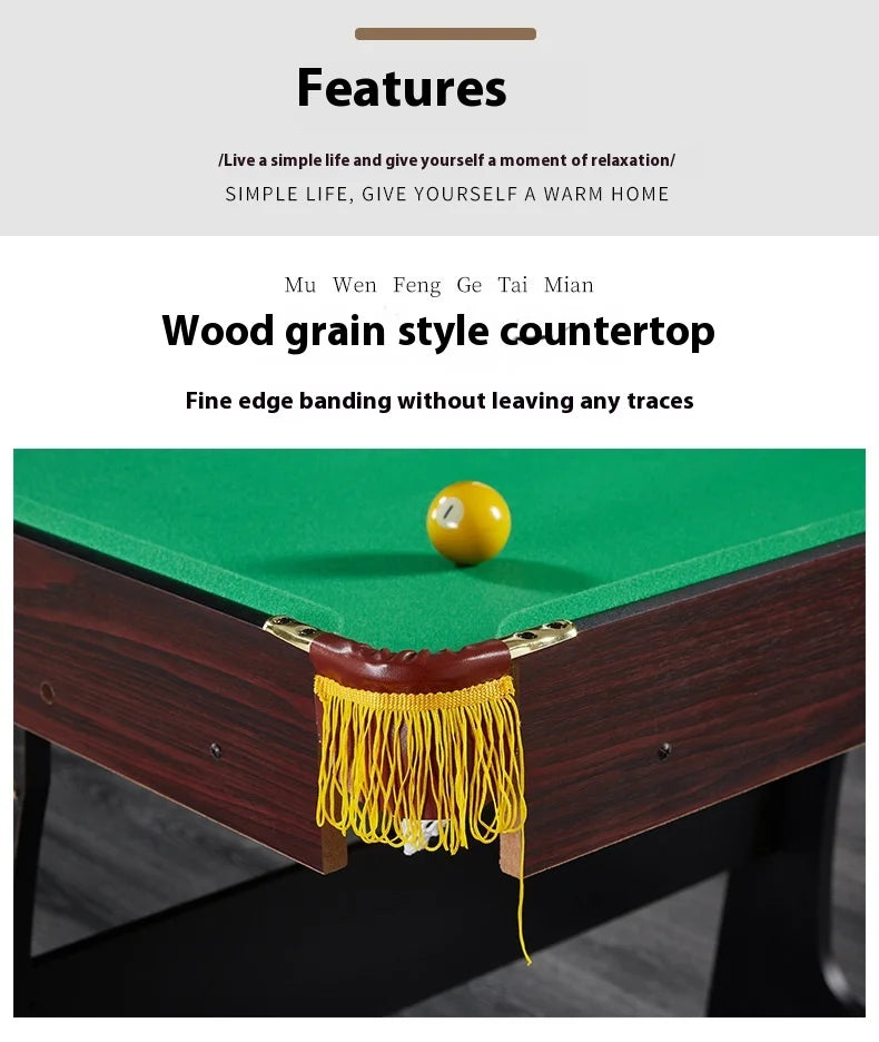 Children's Folding Wooden Pool Table Home Use Large Small