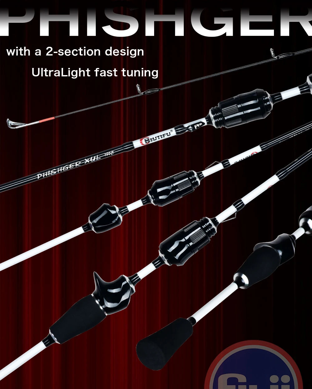 BIUTIFU XUL Ultralight Spinning Casting Fishing Rods