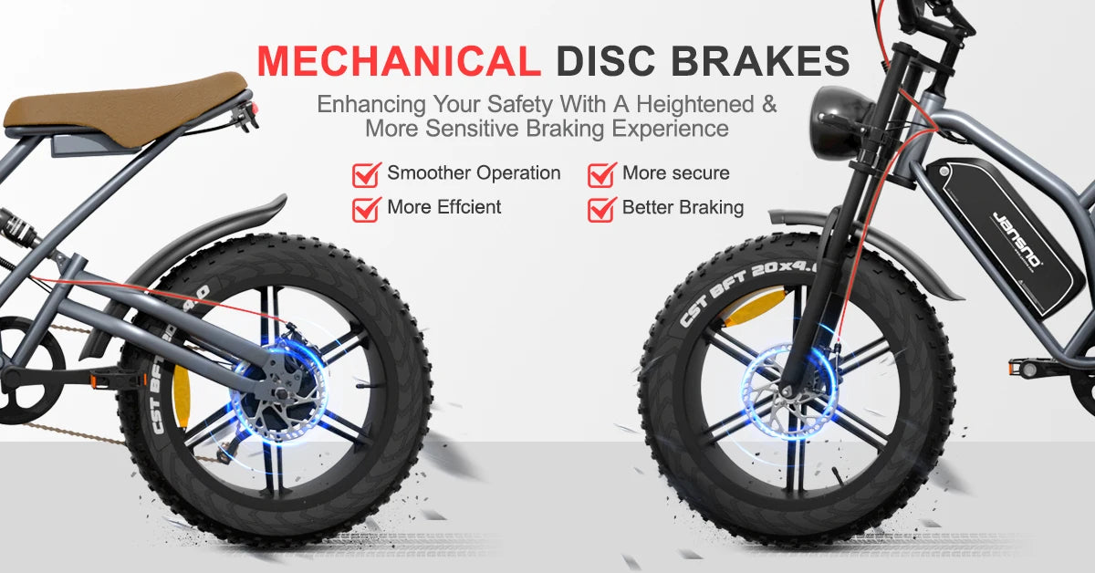 jansno x50 Adult Electric Bike 750W Motor EBicycle 48V 14AH 20 Inch Tire E-Bike