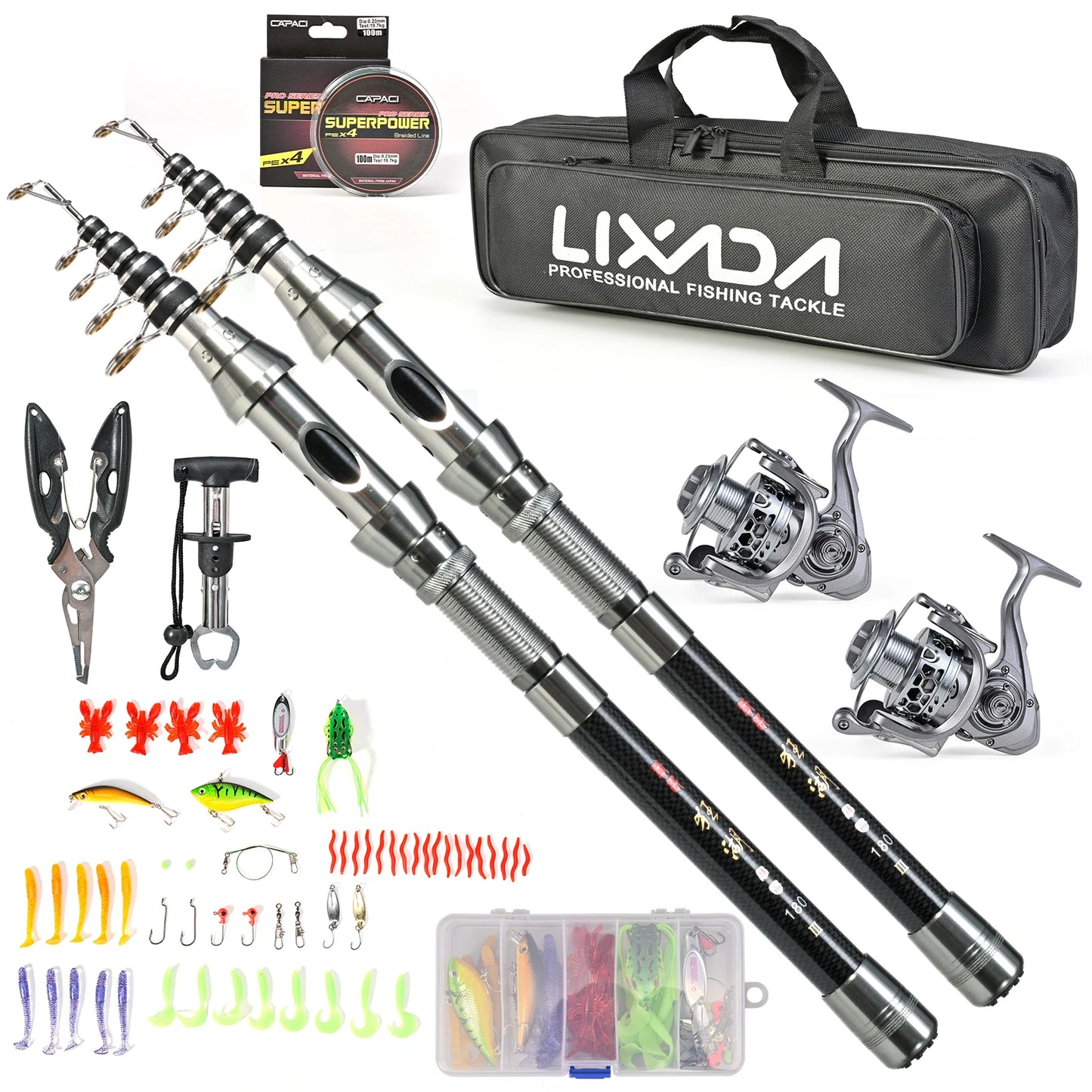Fishing Pole Reel Combos Telescopic Fishing Rod Kit