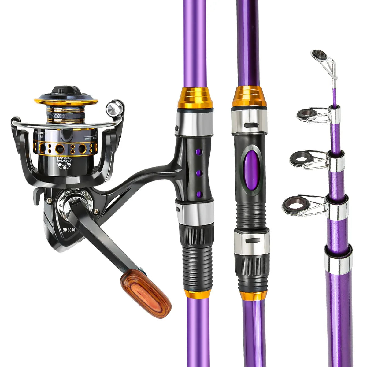 fishing gear full set of combination throwing rod