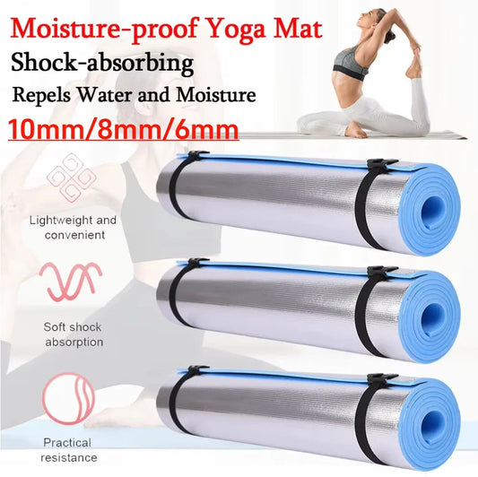 1800x50x10/8/6mm Thickened EVA Yoga Mat Moisture-proof Outdoor Camping Picnic Mat Waterproof Anti-skid