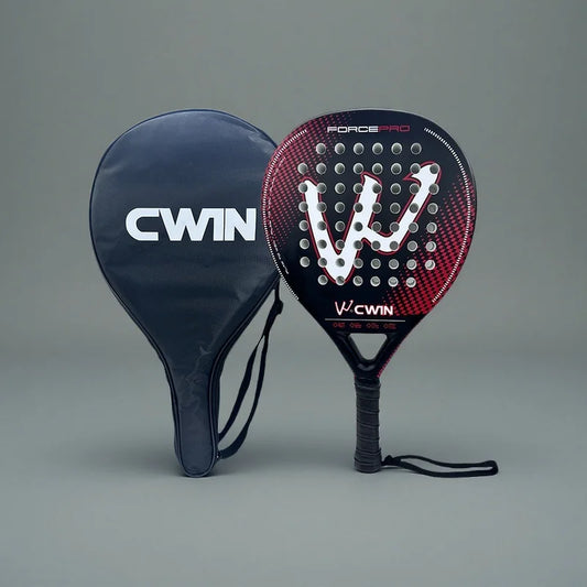 Cwin Paddle Racket Carbon Fiber Soft EVA Face for Adult Prefessional Training Tennis Paddle