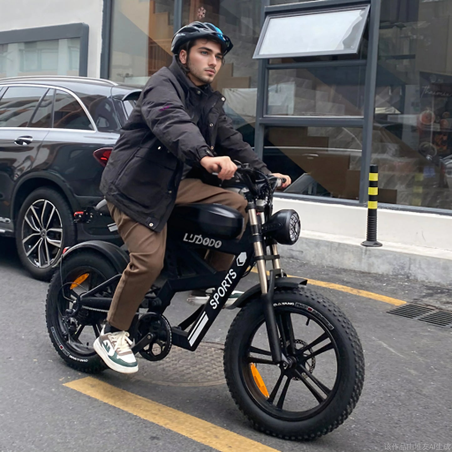 AK2 Electric Bicycle Motorcycle 750W Motor 75Miles Snow Electric Bike