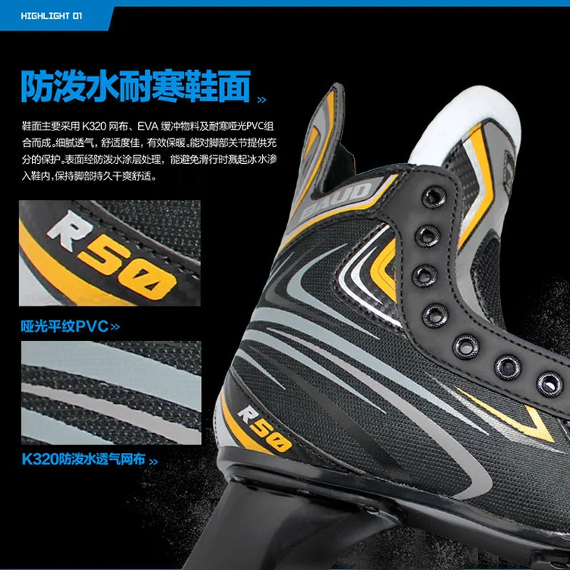 Lyzwiarstwo Figurowe R50 Adult Ice Hockey Skate Children Unisex Ice Skati