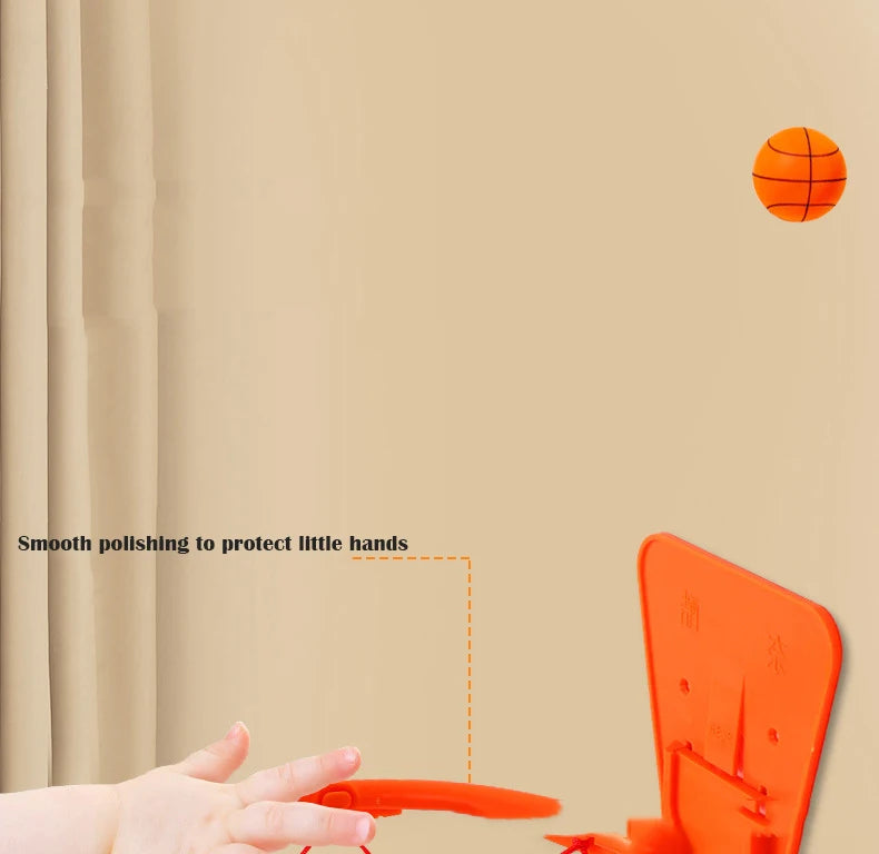 18/21/24CM Kids Bouncing Mute Basketball Squeezable Mute Bouncing Basketball