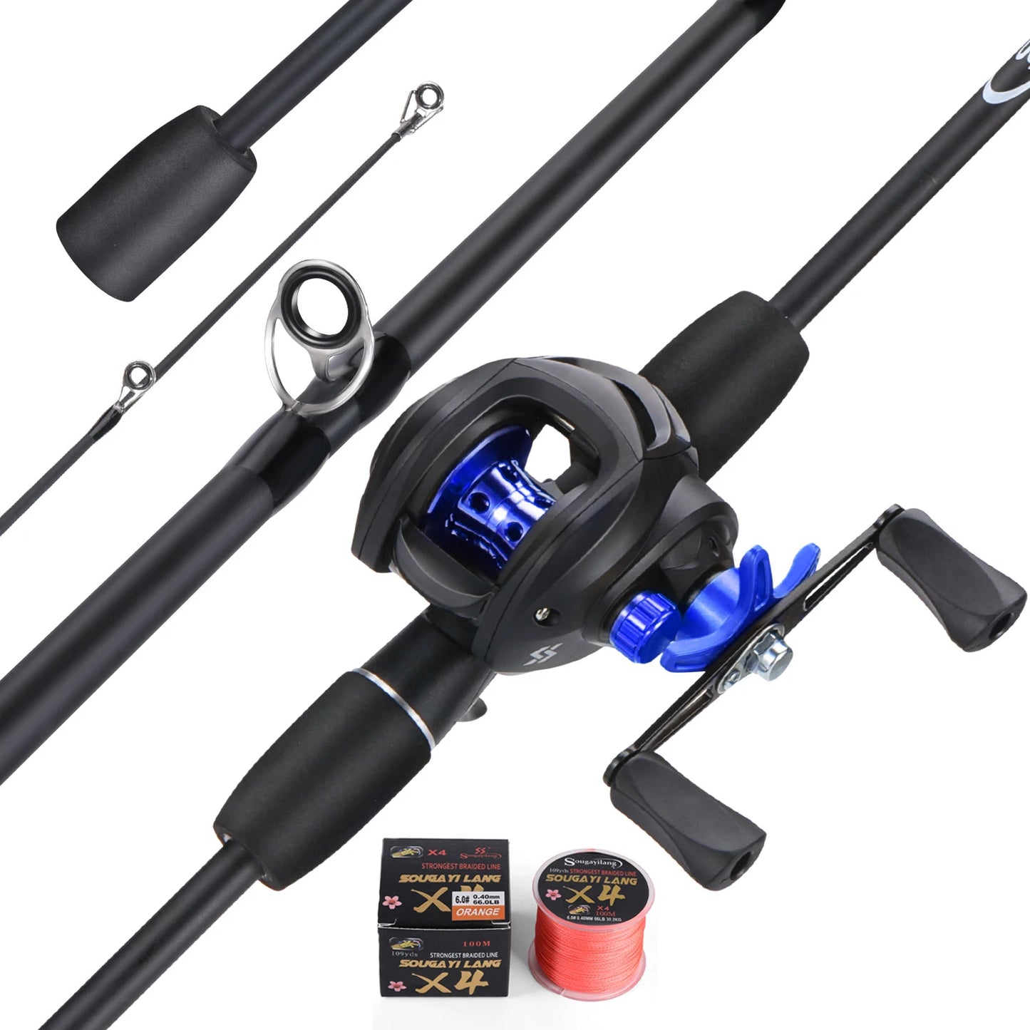 Sougayilang Fishing Rod Reel Combo L