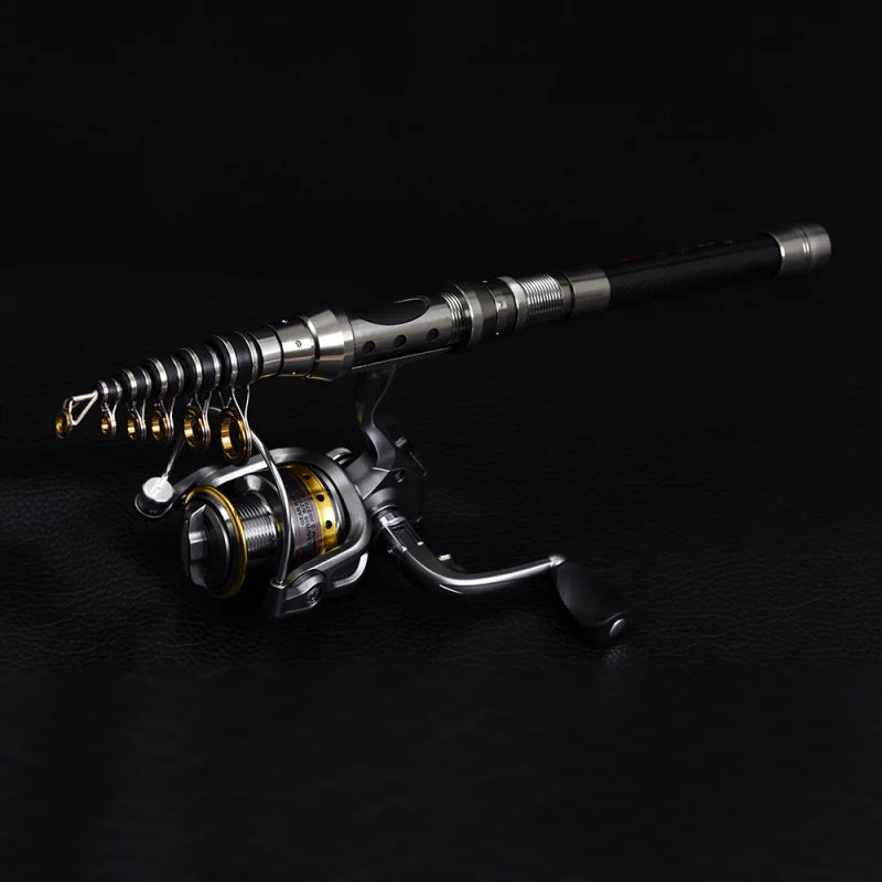 Telescopic Fishing Rod and Reel Combo Full Kit