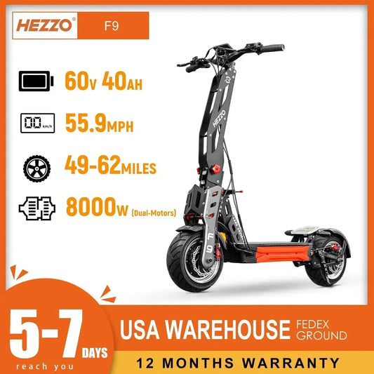 HEZZO 60V 8000W 62.5MPH Off-road Electric Scooter