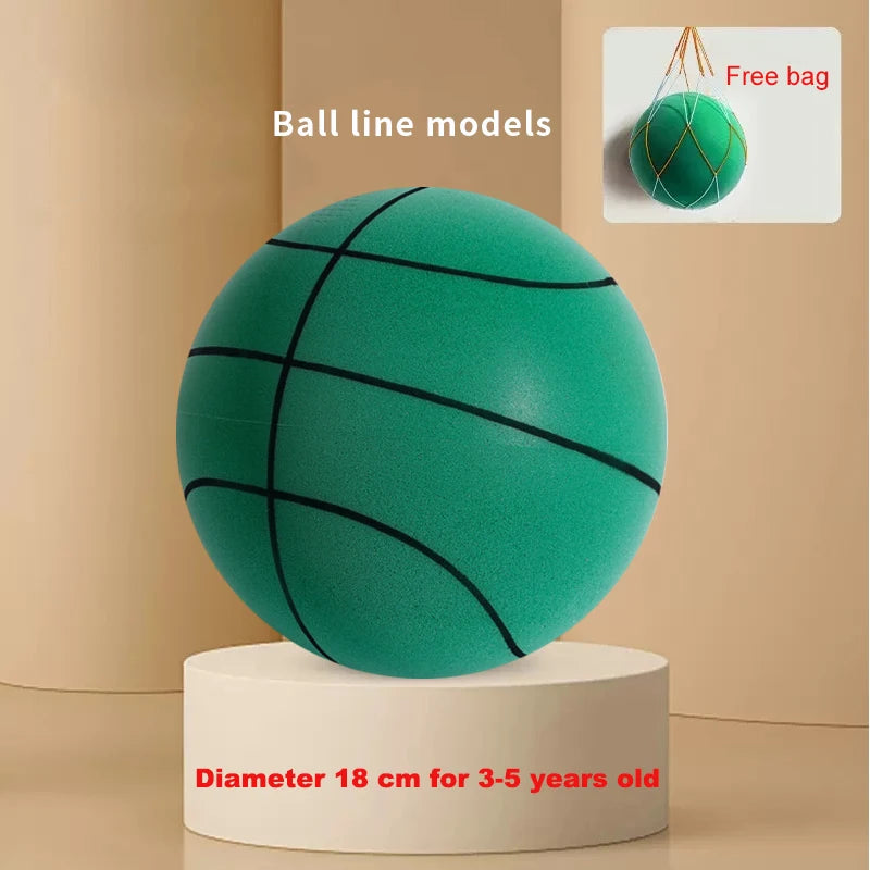 New Bouncing Mute Ball Size 3/5/7 Indoor Silent Basketball No Noise Soft High Density Foam