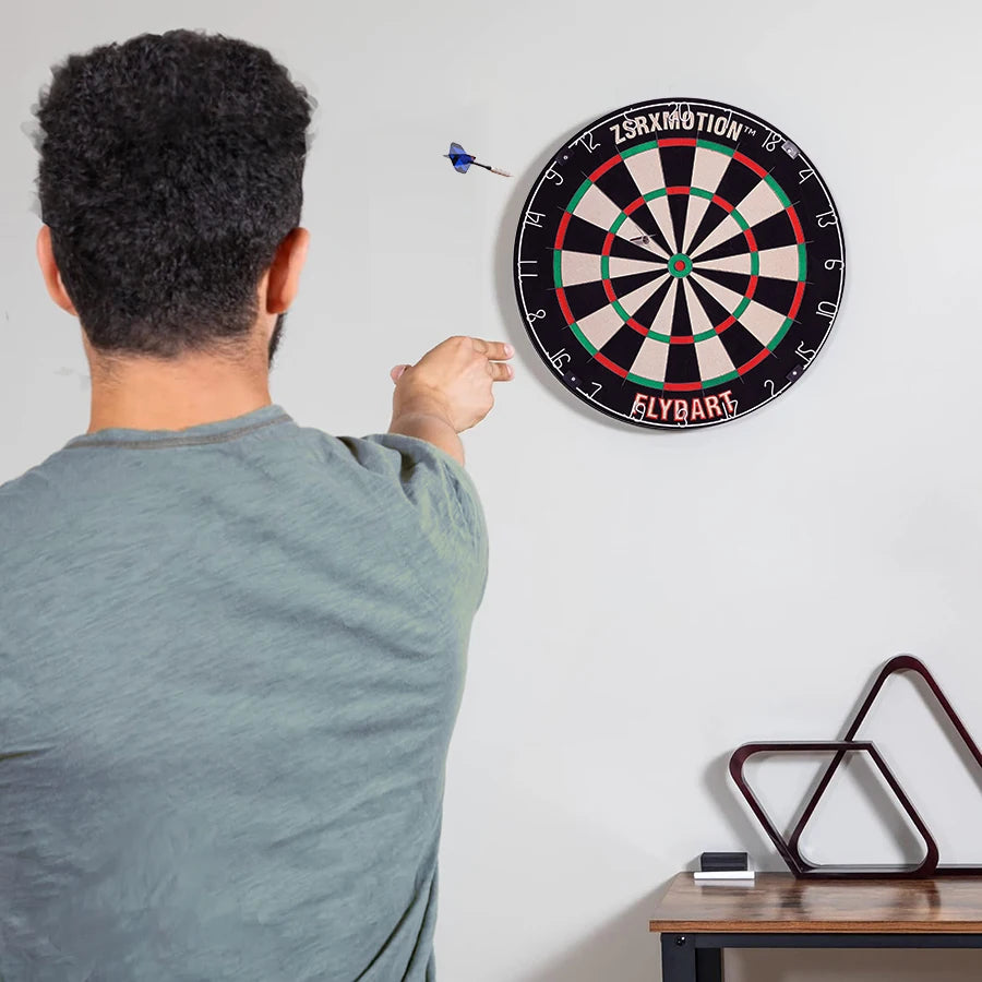 Professional Kenya Sisal Dart Board 18 Inch with Steel Tip Darts Outdoor Blade Net
