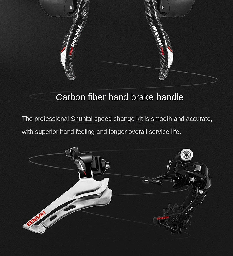 2025 New Ultra-Light Carbon Fiber Road Bike Fast Racing Bicycle with Hydraulic Disc Brakes