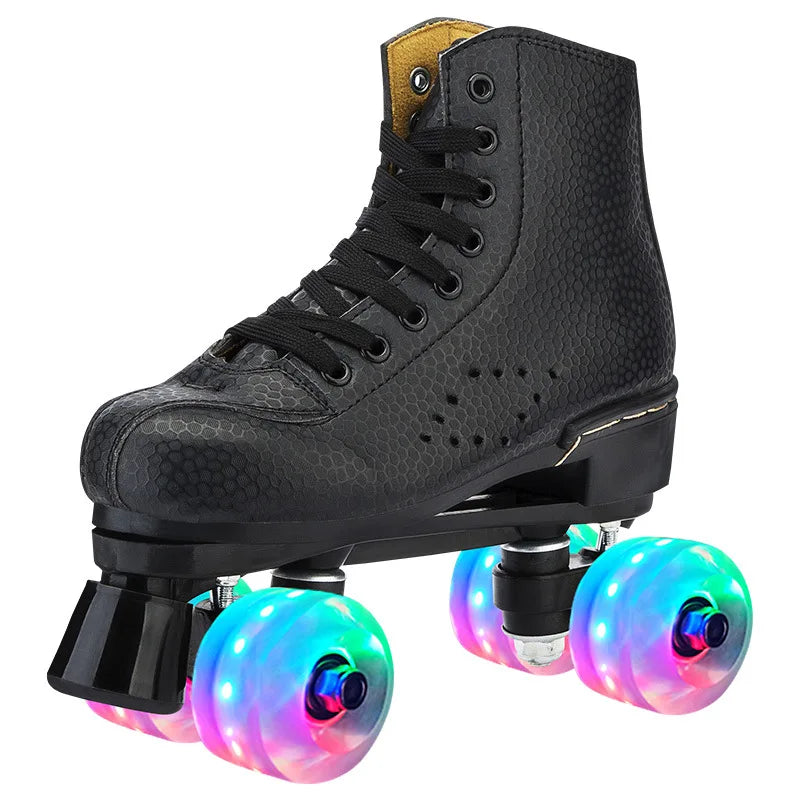 New Double Row Roller Skates Four-Wheel  Inline Skates for Men, Women, Adults, and Children
