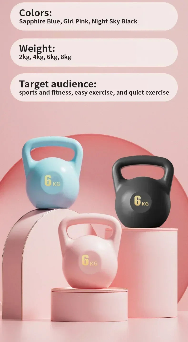 Adjustable Dumbbell Home Fitness Gym Exercise Equipment 2/4/6/8kg Water Kettlebell Squat Trainer Tool