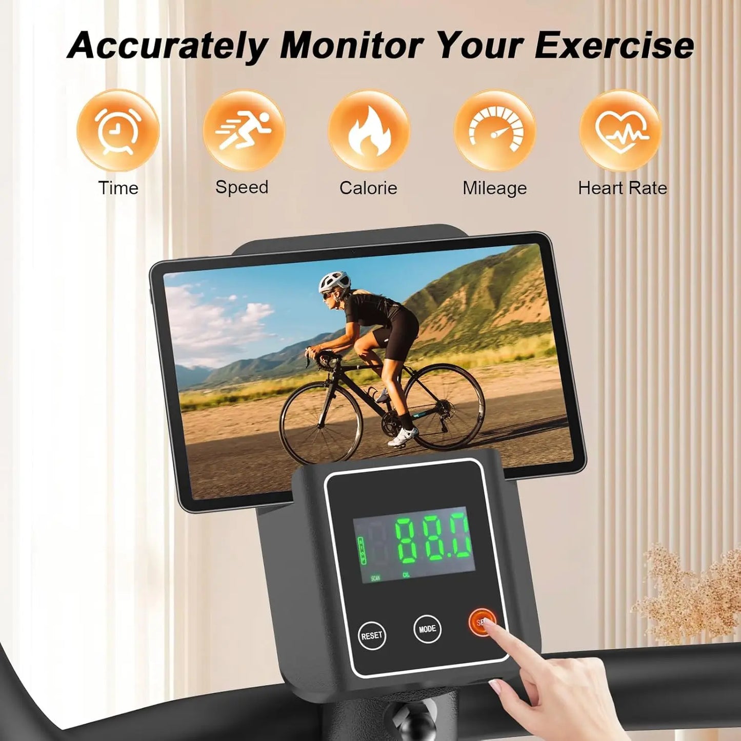 Recumbent Exercise Bike for Adults Seniors, Low-Impact Magnetic Stationary Exercise Bike