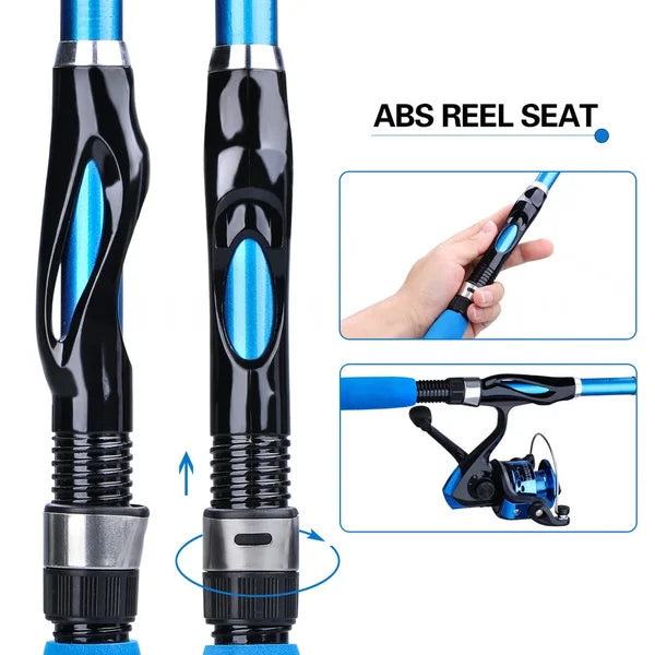 Fishing Rod Kits 1.2M Telescopic Sea Spinning Reel Lure Set Fishing Gear Baits Accessories