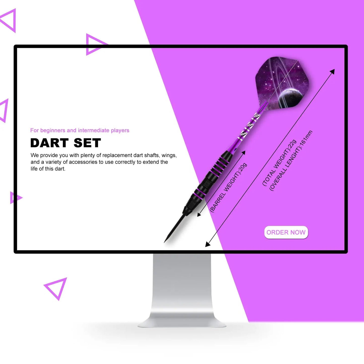 Dart Metal Tip Set 3 Aluminum Dart Shafts Steel Tip Dart Set